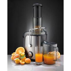 Gorenje Kitchen Juicer 800W 1.5L Pulp Container XL Tube Inox Black - JC805EII - 800W 1.5L Pulp Container XL Tube Inox Black