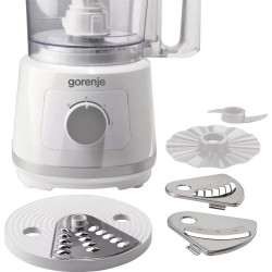 Gorenje Kitchen Blender Food Processor - SB801W - Kitchen Blender Food Processor 800W with 5 attachments White Inox