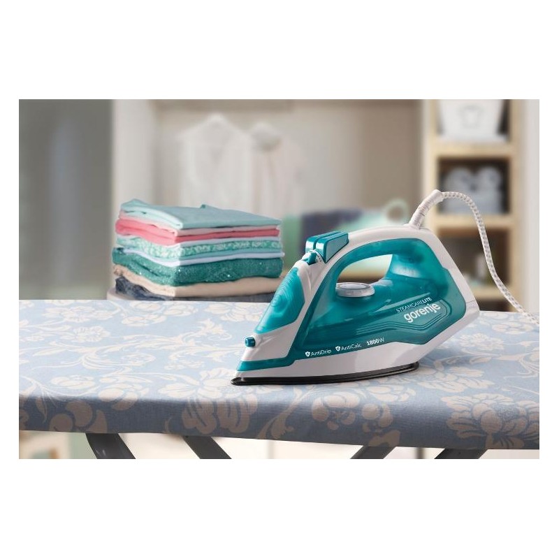 Gorenje Iron Steam Ceramic - SIH1800TQC - 1800W 25g min 250ml — Buy in Cyprus with Fast Delivery