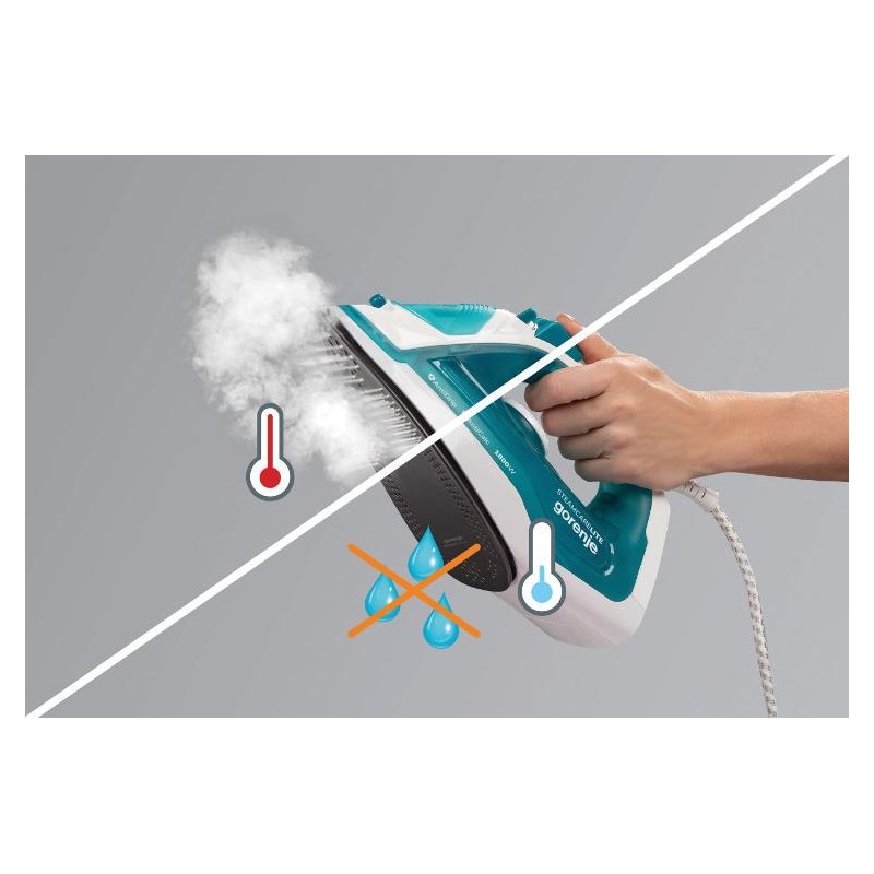 Gorenje Iron Steam Ceramic - SIH1800TQC - 1800W 25g min 250ml — Buy in Cyprus with Fast Delivery