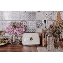 Gorenje Kitchen Toaster - T900RL - 1000W 2 Slots 7 Heating Levels Retro Ivory — Buy in Cyprus with Fast Delivery