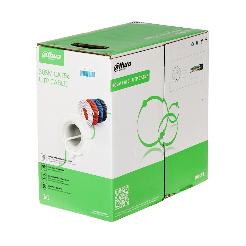 Dahua CAT5e Cable - DH-PFM922I-5EUN-C - Cat5e, CCA, 305m, Orange — Buy in Cyprus with Fast Delivery