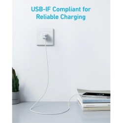 Anker Mobile Cable USB C to USB C White - 322 - USB-C to USB-C Cable, White — Buy in Cyprus with Fast Delivery
