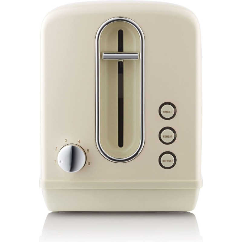 Gorenje Kitchen Toaster - T1100CLI - 850W 2 Slots 6 Heating Levels Ivory Metal — Buy in Cyprus with Fast Delivery