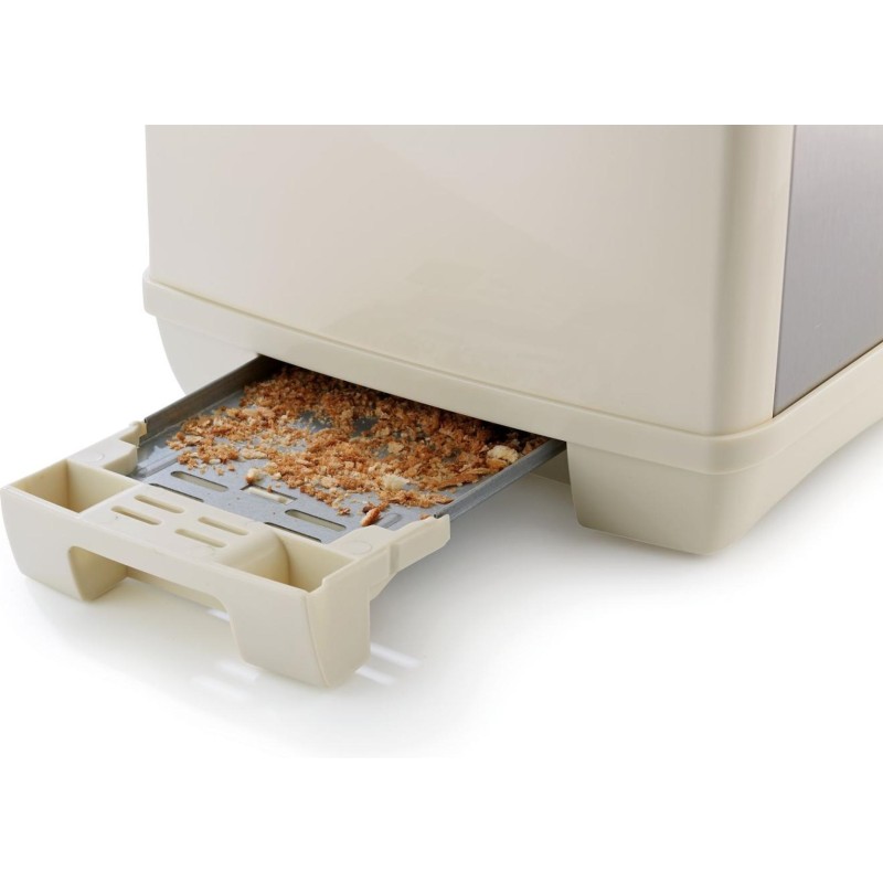 Gorenje Kitchen Toaster - T1100CLI - 850W 2 Slots 6 Heating Levels Ivory Metal — Buy in Cyprus with Fast Delivery