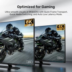 Unitek HDMI 2.1 Cable - C11093RGY-10M - 8K60Hz Braided 10.0m — Buy in Cyprus with Fast Delivery