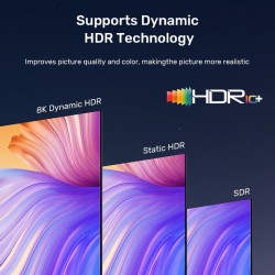 Unitek HDMI 2.1 Cable - C11093RGY-10M - 8K60Hz Braided 10.0m — Buy in Cyprus with Fast Delivery