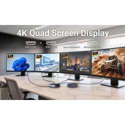 MINIX Mini PC - i7-13620H - 32GB DDR5, 1TB SSD, Dual LAN, 2x HDMI TB4 USB-C, Windows 11 Pro NGC 713