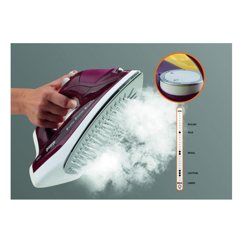 Gorenje Iron Steam Ceramic Cordless - SICH2200RBC - 2200W 25g min 270ml — Buy in Cyprus with Fast Delivery