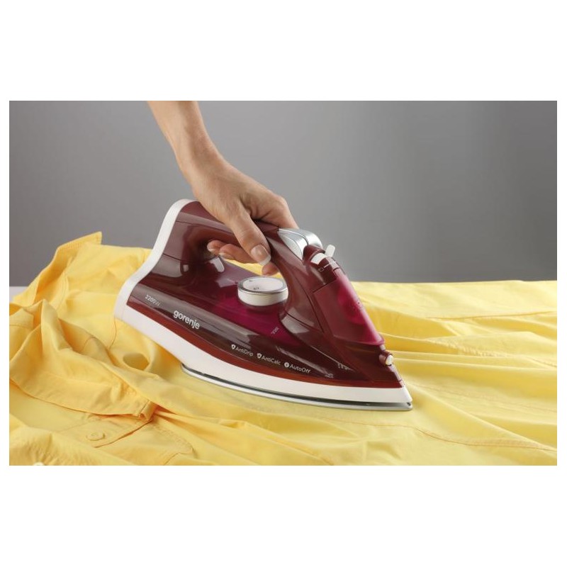 Gorenje Iron Steam Ceramic Cordless - SICH2200RBC - 2200W 25g min 270ml — Buy in Cyprus with Fast Delivery