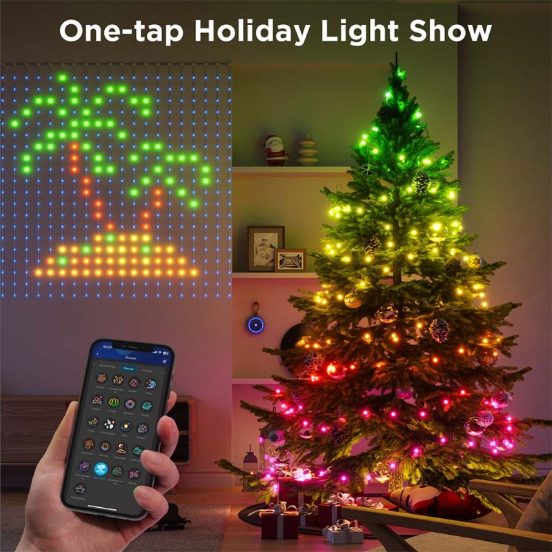 Govee LED Light Curtain Lights - WiFi & BT RGBIC 1.5x1.5m IP65 (NETFLIX) — Buy in Cyprus with Fast Delivery