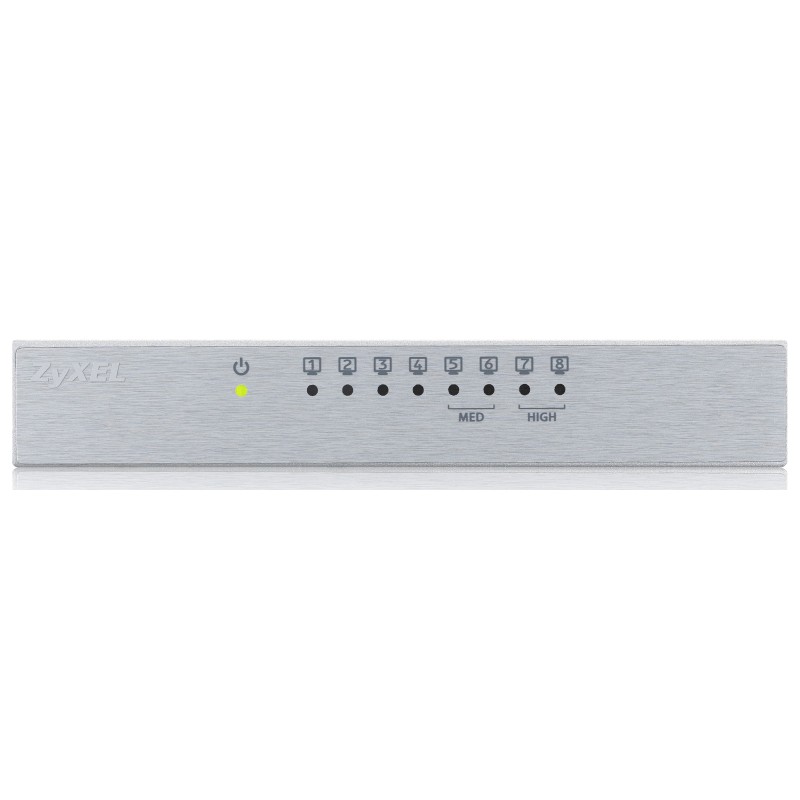Zyxel 8-Port Gigabit Ethernet Switch with QoS Metal UK Plug - GS-108BV3 - 8-Port Gigabit Ethernet Switch with QoS Metal UK Plug