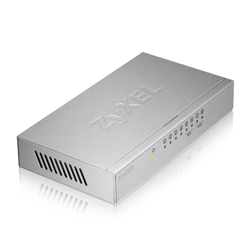 Zyxel 8-Port Gigabit Ethernet Switch with QoS Metal UK Plug - GS-108BV3 - 8-Port Gigabit Ethernet Switch with QoS Metal UK Plug
