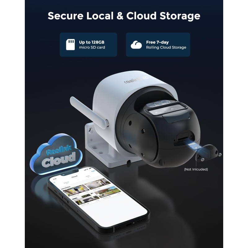 Reolink Outdoor Battery Camera 4K Trackmix LTE - BP4G - (G770) (White) (Hard Bundle) — Buy in Cyprus with Fast Delivery