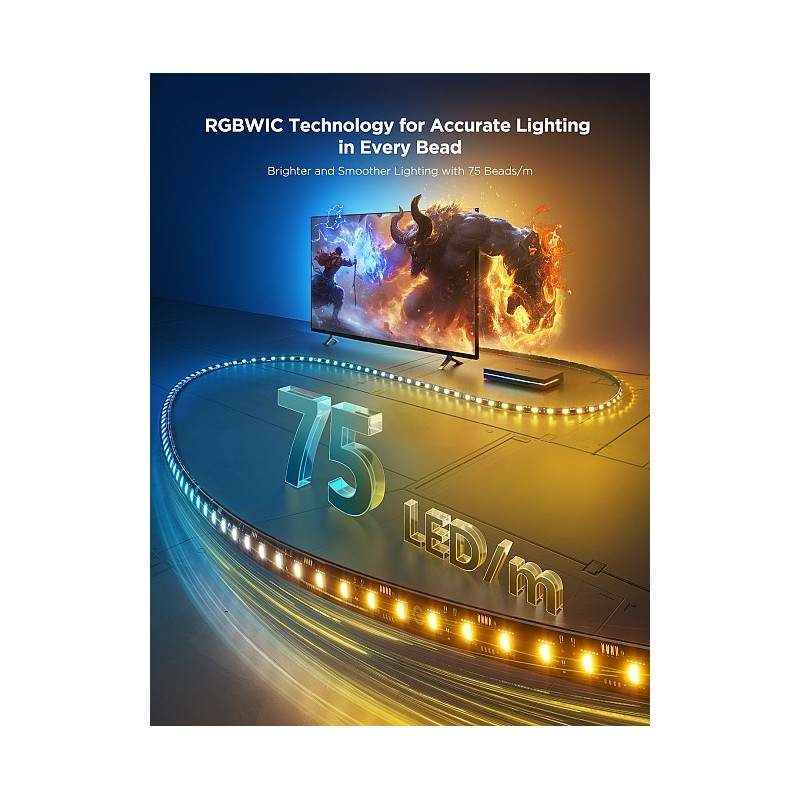 Govee TV AI Sync Box with Strip Light - 75-85' Max 8K 240HZ (Matter) (UK) — Buy in Cyprus with Fast Delivery