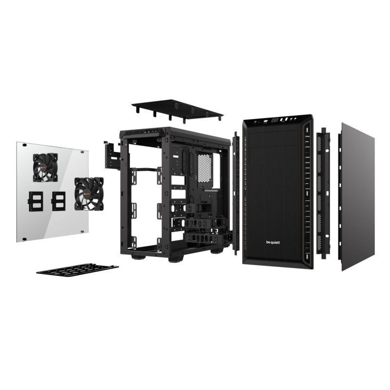 be quiet! Pure Base 600 Window - Mid Tower Case - Black, Tempered Glass, ATX/mATX/Mini-ITX, 425mm GPU, 165mm CPU