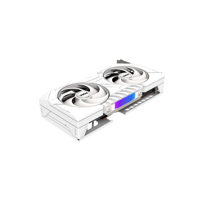 SAPPHIRE PURE Radeon RX 9060 XT - 16GB GDDR6 White - 3290 MHz Boost, PCIe 5.0, Dual-X Dual-Fan
