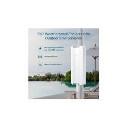 TP-Link Omada EAP650-Outdoor - Wi-Fi 6 Outdoor Access Point (White, IP67, PoE, 3 Gbps) — Buy in Cyprus with Fast Delivery