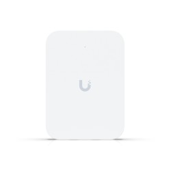 Ubiquiti UniFi U7-IW - In-Wall Wi-Fi 7 Access Point - White, 4 Spatial Streams, Integrated 2.5GbE PoE Switch