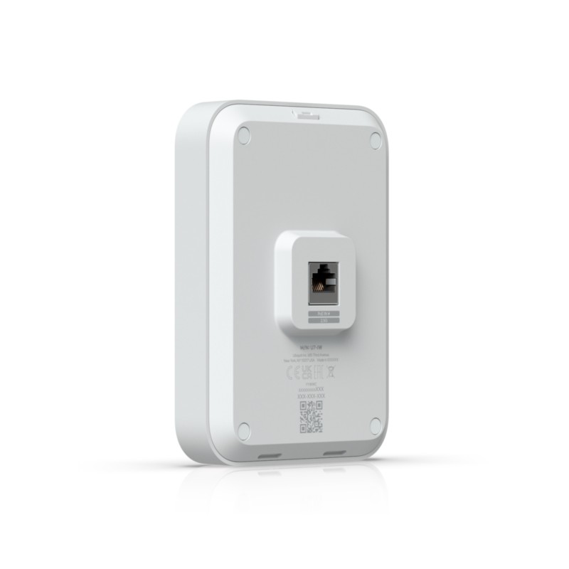 Ubiquiti UniFi U7-IW - In-Wall Wi-Fi 7 Access Point - White, 4 Spatial Streams, Integrated 2.5GbE PoE Switch