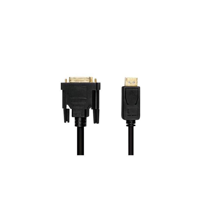 LogiLink DisplayPort to DVI Cable - 2 m - Black, Gold-Plated Male-to-Male Connectors — Buy in Cyprus with Fast Delivery