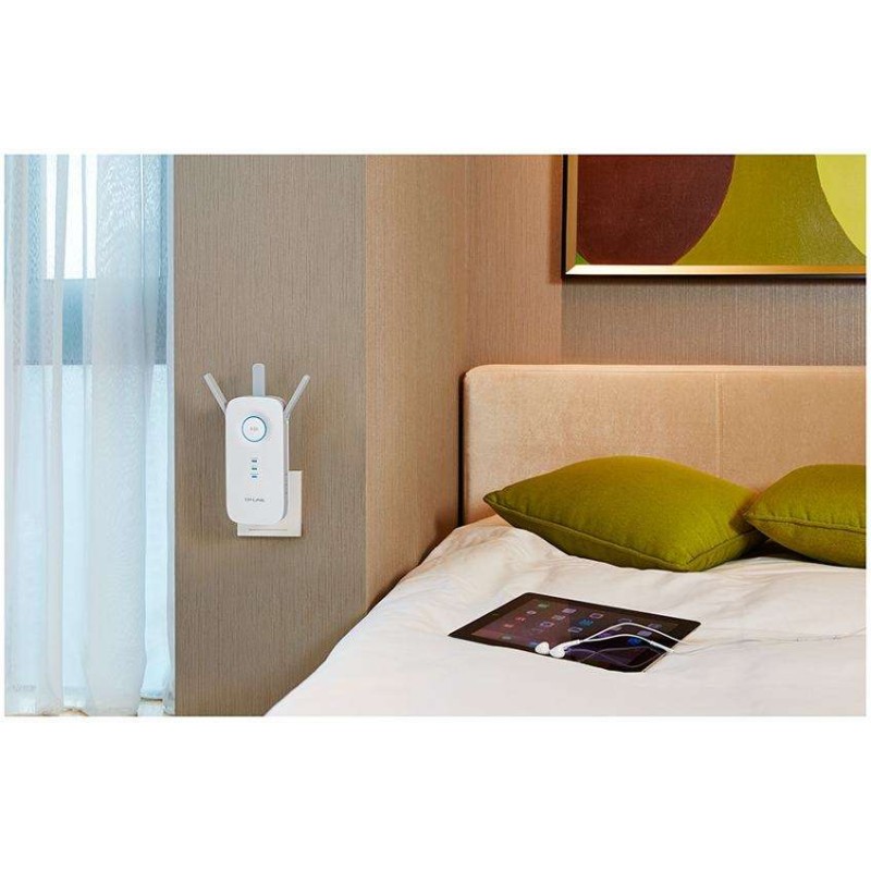 TP-Link AC1750 Wi-Fi Range Extender - RE450 - Dual-Band, Gigabit Ethernet, Wall-Plug, White — Buy in Cyprus with Fast Delivery