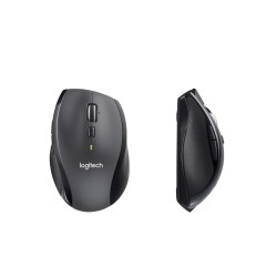 Logitech M705 Cordless Laser Mouse - 910-001949 - Charcoal, Right-hand, 7 Buttons, 2.4 GHz Unifying