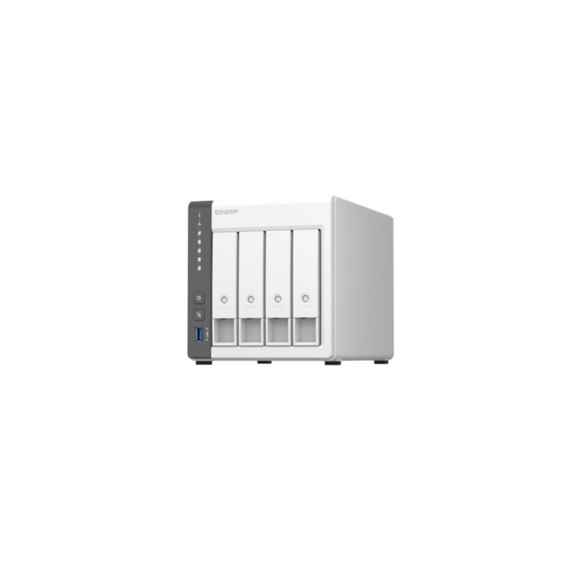 QNAP TS-433-4G NAS Server - 4-Bay White, 4GB RAM, ARM Cortex-A55 2.0GHz, Dual 2.5GbE — Buy in Cyprus with Fast Delivery