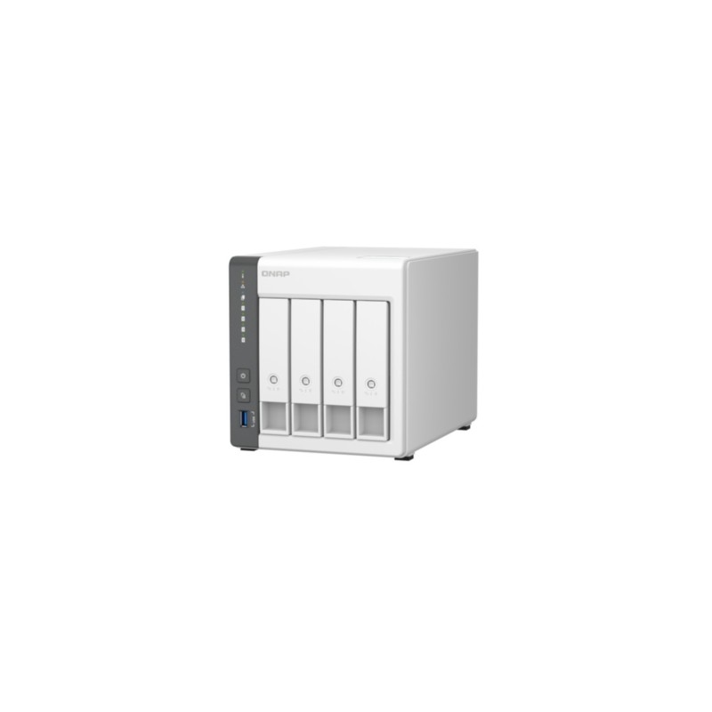 QNAP TS-433-4G NAS Server - 4-Bay White, 4GB RAM, ARM Cortex-A55 2.0GHz, Dual 2.5GbE — Buy in Cyprus with Fast Delivery