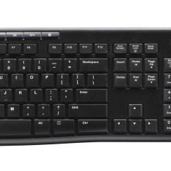Logitech Wireless Combo MK270 - 920-004511 - Black Full-Size German QWERTZ Keyboard & Optical Mouse, 2.4 GHz Nano Receiver