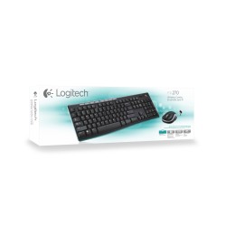 Logitech Wireless Combo MK270 - 920-004511 - Black Full-Size German QWERTZ Keyboard & Optical Mouse, 2.4 GHz Nano Receiver