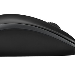 Logitech B100 Optical Mouse - 910-003357 - Black, Wired USB Type-A, 800 DPI, Ambidextrous, 3-Button