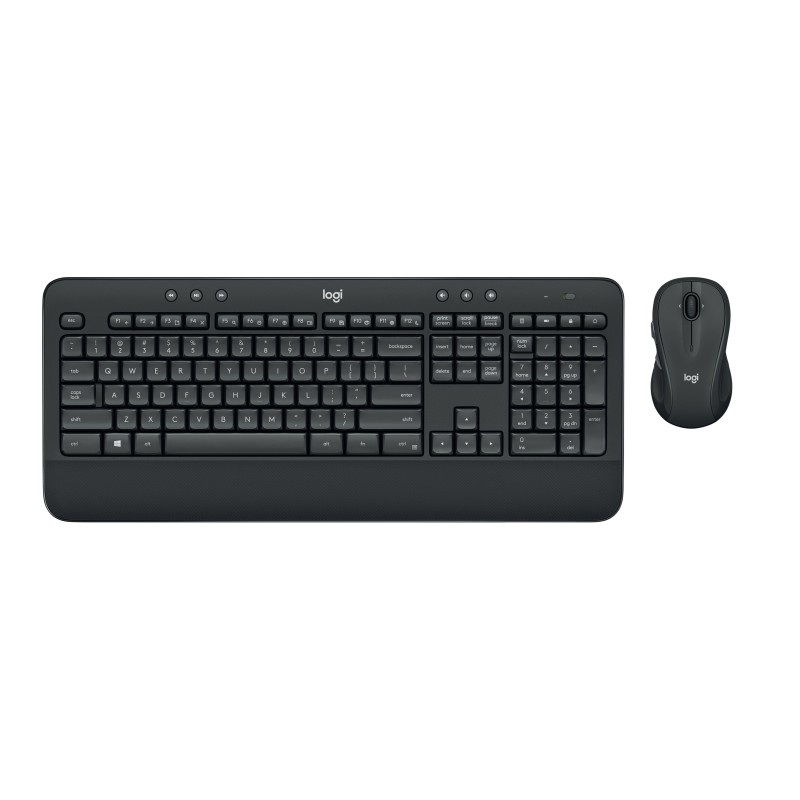 Logitech MK545 Advanced Wireless Keyboard & Mouse Combo - 920-008889 - Black, German QWERTZ, USB
