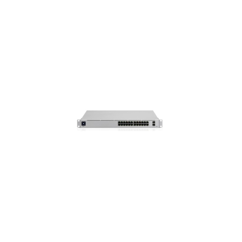 Ubiquiti UniFi Switch - USW-Pro-24 - 24x Gigabit RJ45, 2x SFP+ 10G, Silver, Rackmount, 1-year warranty