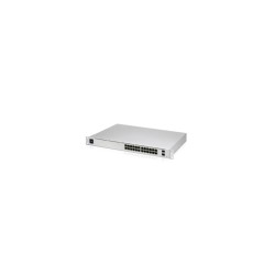 Ubiquiti UniFi Switch - USW-Pro-24 - 24x Gigabit RJ45, 2x SFP+ 10G, Silver, Rackmount, 1-year warranty