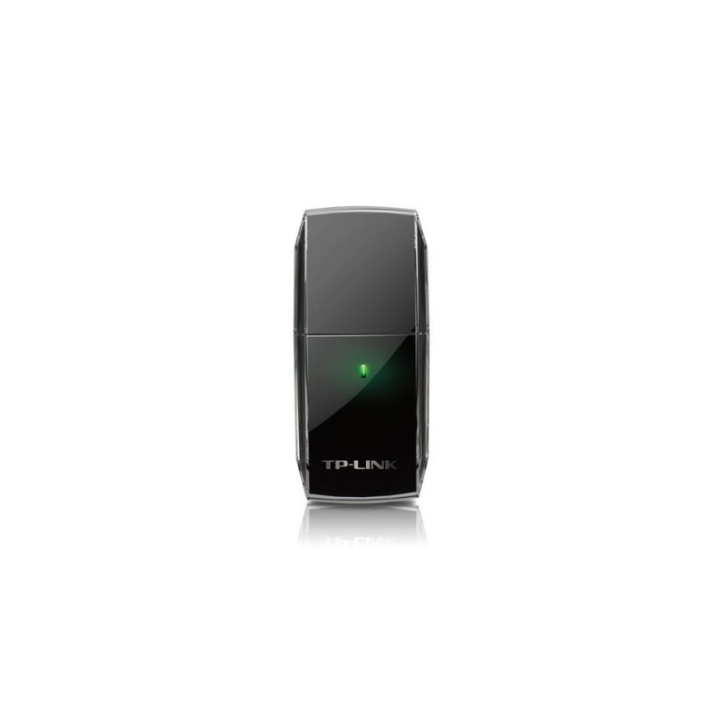 TP-Link Archer T2U USB Dual-Band Wi-Fi Adapter - 600 Mbps, USB 2.0, Black (Wi-Fi 5/802.11ac)