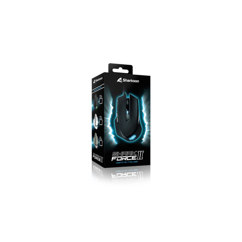 Sharkoon SHARK Force II - Wired Gaming Mouse - Right-Handed, 4200 DPI, Black — Buy in Cyprus with Fast Delivery