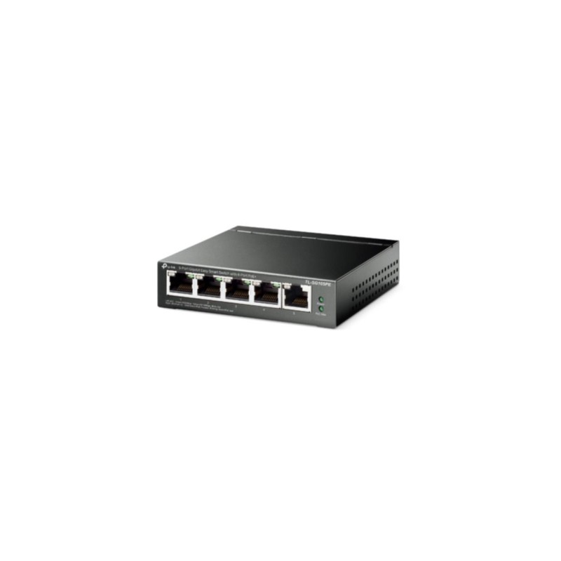 TP-Link TL-SG105PE - 5-Port Gigabit PoE+ Managed L2 Switch, 65W Budget, Black, Fanless — Buy in Cyprus with Fast Delivery