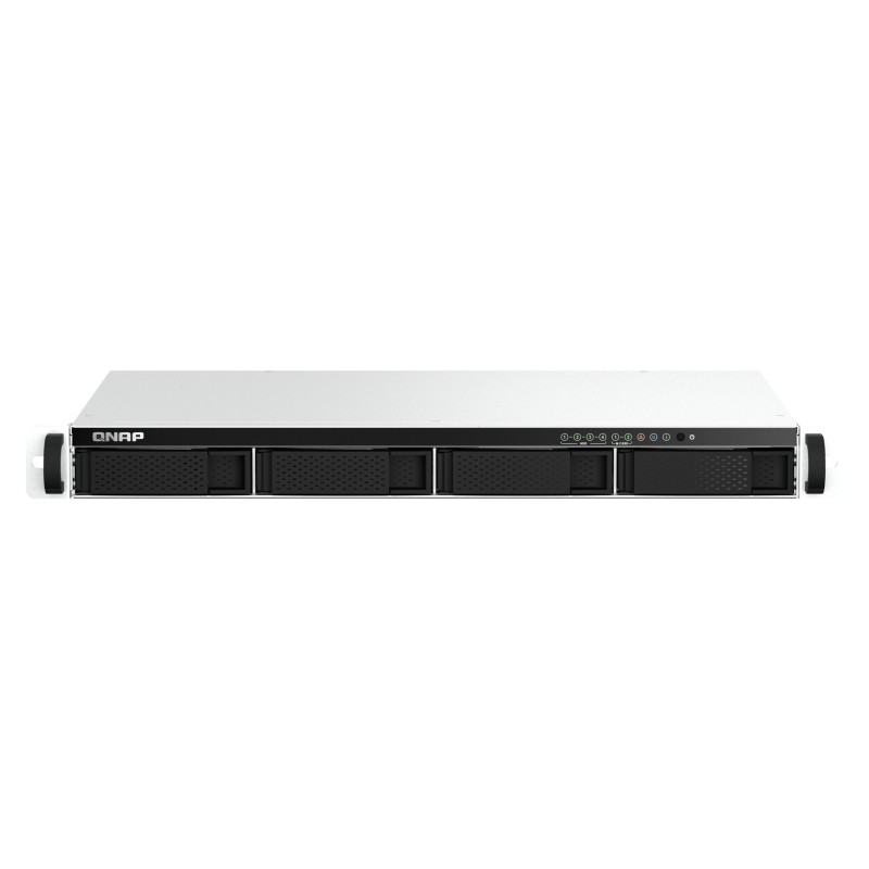QNAP TS-464eU-8G - 4-Bay 1U Rack NAS - Intel Celeron N5095 2.0–2.9GHz, 8GB DDR4, 2x2.5GbE, 2x M.2, Aluminium/Black