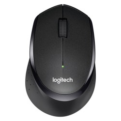 Logitech M330 Silent Plus - 910-004909 - Black Wireless Silent Office Mouse, 2.4GHz Nano Receiver