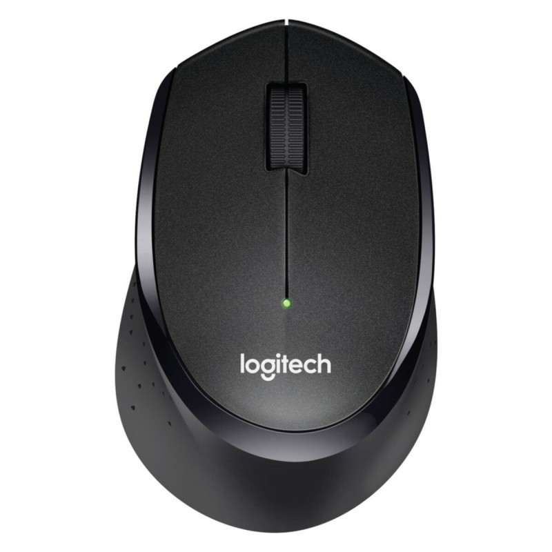 Logitech M330 Silent Plus - 910-004909 - Black Wireless Silent Office Mouse, 2.4GHz Nano Receiver
