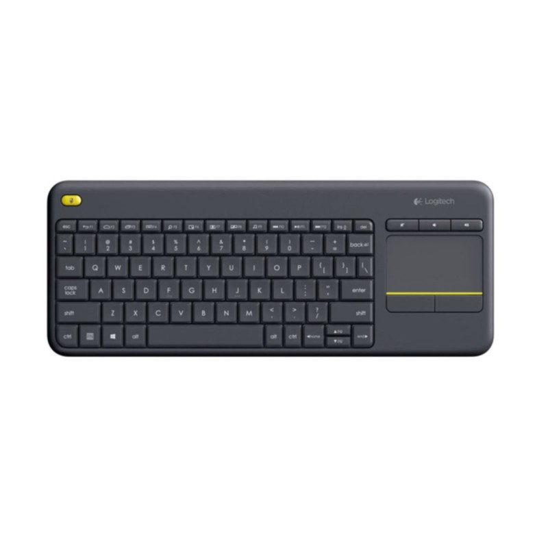 Logitech K400 Plus - 920-007127 - Wireless RF Touch Keyboard, German QWERTZ, Black — Buy in Cyprus with Fast Delivery