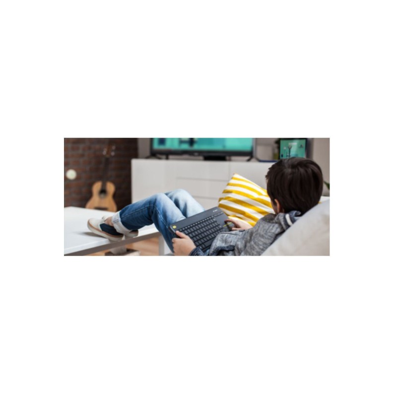 Logitech K400 Plus - 920-007127 - Wireless RF Touch Keyboard, German QWERTZ, Black — Buy in Cyprus with Fast Delivery