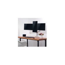 LogiLink Triple Monitor Desk Mount - BP0090 - 3x 17-27 inch Clamp Arm, VESA 75/100mm, Silver