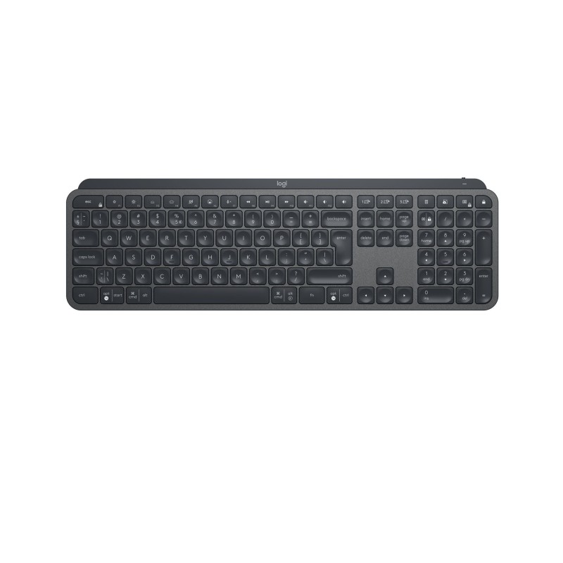 Logitech MX Keys - 920-010244 - Graphite German Wireless Keyboard, Backlit, Multi-device, Rechargeable USB-C