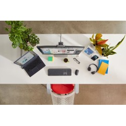 Logitech MX Keys - 920-010244 - Graphite German Wireless Keyboard, Backlit, Multi-device, Rechargeable USB-C