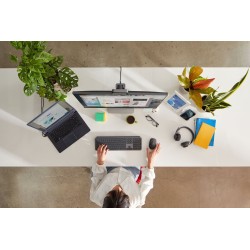 Logitech MX Keys - 920-010244 - Graphite German Wireless Keyboard, Backlit, Multi-device, Rechargeable USB-C