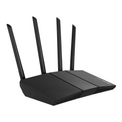 ASUS RT-AX57 (90IG06Z0-MO3C00) - Dual-band Wi‑Fi 6 Router, Black, 256MB RAM, Quad-core 1.7 GHz, 4x Gigabit LAN