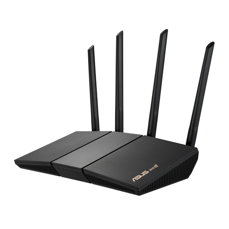 ASUS RT-AX57 (90IG06Z0-MO3C00) - Dual-band Wi‑Fi 6 Router, Black, 256MB RAM, Quad-core 1.7 GHz, 4x Gigabit LAN