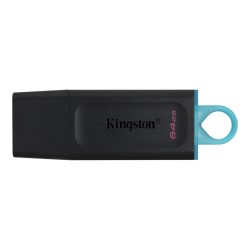 Kingston DataTraveler Exodia DTX - 64GB USB 3.2 Gen 1 Flash Drive - Black/Turquoise, USB-A, Key Ring